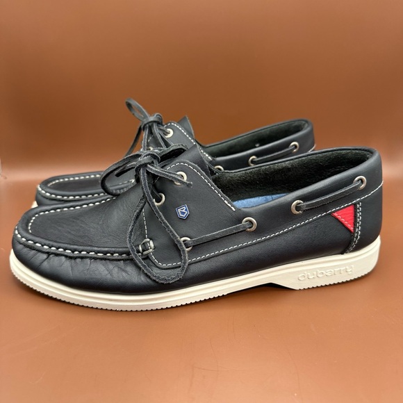Dubarry Of Ireland Women’s Tie String Leather Shoes Navy Blue Deck Boat EU39 US8 - Picture 1 of 8